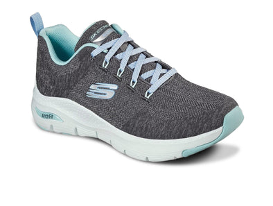 Skechers 149414 Charcoal Turquoise upper view