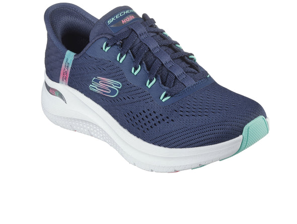 Skechers 150066 Slip-ins®: Arch Fit® 2.0 - Easy Chic - Navy Turquoise upper view