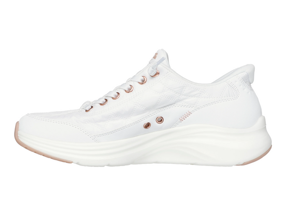 Skechers 150413 Slip-ins: Contour Foam - Cosy Fit Golden Hour - White with Rose Gold accents