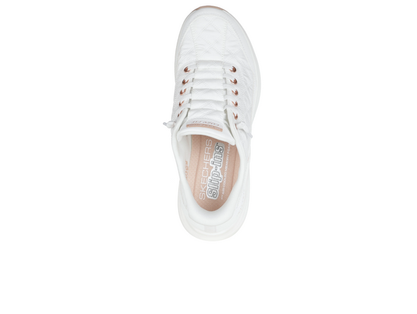 Skechers 150413 Slip-ins: Contour Foam - Cosy Fit Golden Hour - White with Rose Gold accents