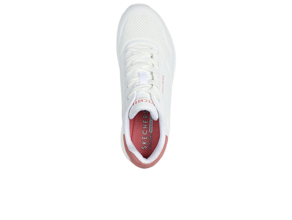Skechers 177092 Street™ Uno - Pop Back in White Coral top view