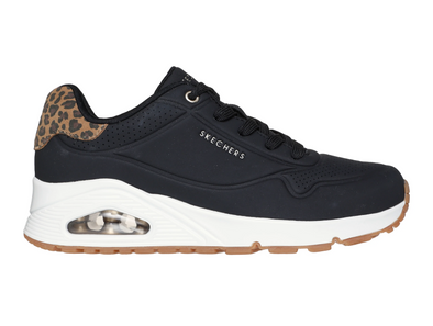 Skechers 177093 UNO - Jungle Nite - Black Leopard outer