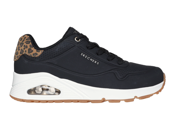 Skechers 177093 UNO - Jungle Nite - Black Leopard outer