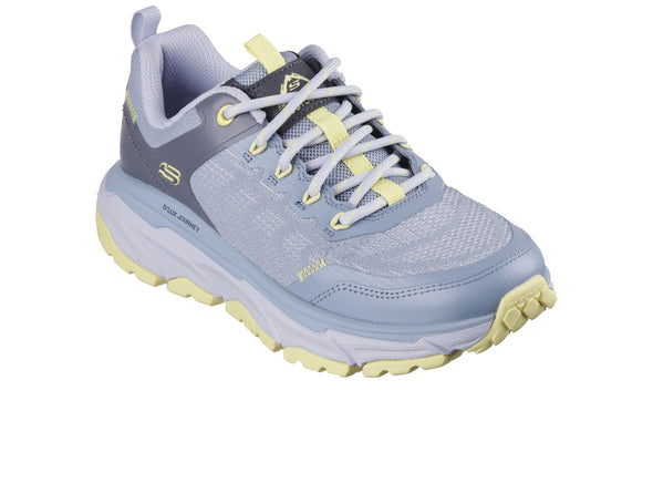 Skechers 180168 Relaxed Fit: D'Lux Journey - Marigold in Blue Yellow upper view