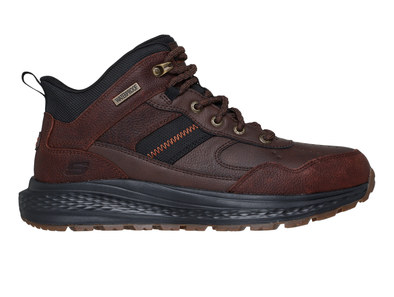 Skechers 211182 Slip-ins Waterproof Relaxed Fit: Slade Ultra - Turner - Red Brown hiking boot on a white background