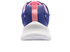 Skechers 303380L Jumpsters 2.0 - Butterfly Flush - Navy Multi laced sneaker, Velcro strap with cut-out butterfly design on a white background back view