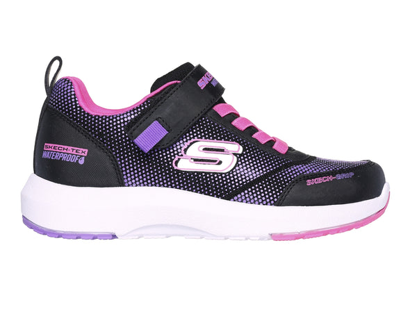 Skechers 303387L Dynamic Tread Journey Time in Black Hot Pink outer view
