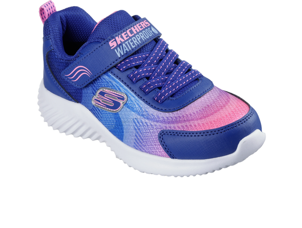 Skechers 303452N Waterproof: Bounder - Hydra Cool - Navy Multi  sneaker with gradient effect on a white background