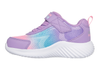Skechers 303452N Waterproof: Bounder - Hydra Cool - Lavender Multi  children's shoe with a white sole on a white background