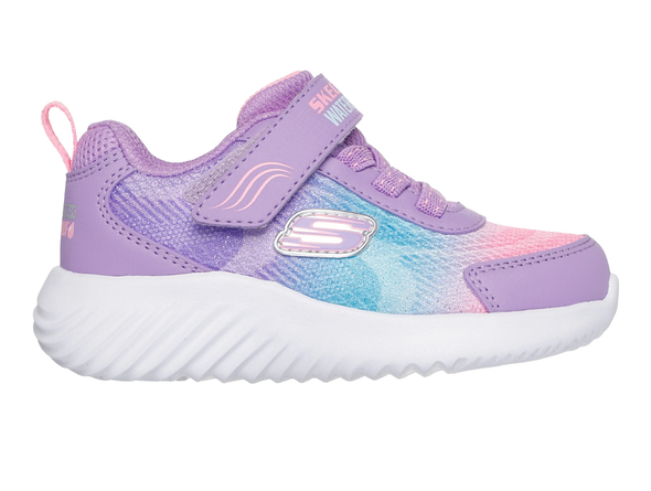 Skechers 303452N Waterproof: Bounder - Hydra Cool - Lavender Multi  sneaker with a gradient effect on a white background