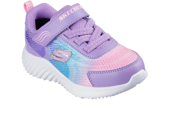 Skechers 303452N Waterproof: Bounder - Hydra Cool - Lavender Multi  sneaker with gradient design on a white background