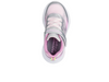 Skechers 303712N S-Lights: Cosmic Glow - Silver Multi laced sneaker with a Velcro strap top view