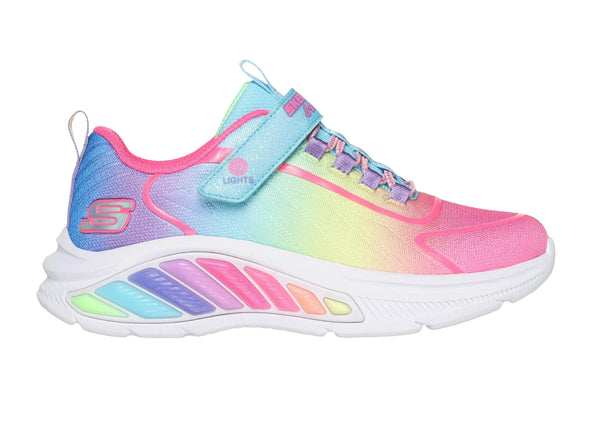 Skechers 303721L Rainbow Cruisers in Turquoise Multi outer view