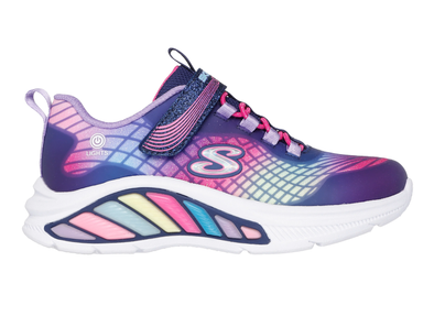 Skechers 303722L S-Lights: Rainbow Cruisers - Rainbow Reflectin - Navy Multi