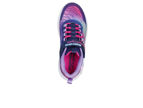 Skechers 303722L S-Lights: Rainbow Cruisers - Rainbow Reflectin - Navy Multi