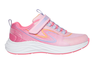 Skechers 303920 GO RUN Accelerate - Pink sneaker, laced with Velcro strap, white sole on a white background