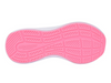 Skechers 303920 GO RUN Accelerate - Pink sneaker, laced with Velcro strap, white sole on a white background sole view