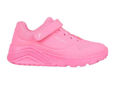Skechers 310451L Uno Lite in Neon Pink outer view