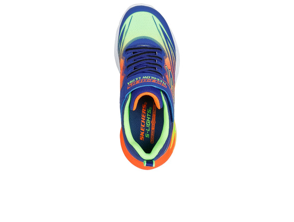 Skechers 400139L S Lights: Flex-Glow Ultra - Blue Multi top view