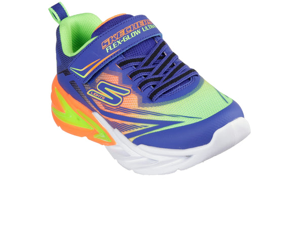 Skechers 400139L S Lights: Flex-Glow Ultra - Blue Multi upper view