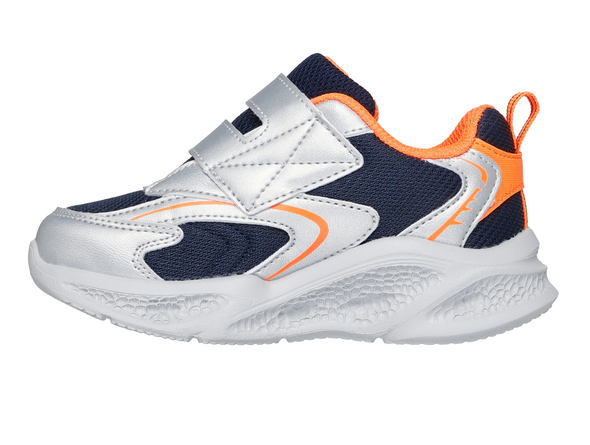 Skechers 401498N S-Lights: Meteor-Lights - Glow Spike - Silver Orange inner view