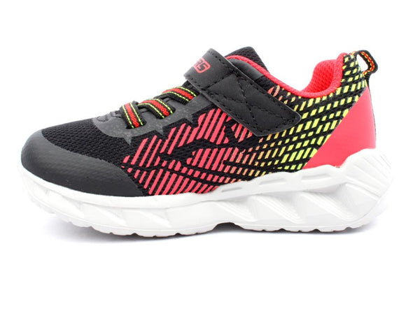 Skechers 401506N Magna Lights in Black Red inner view