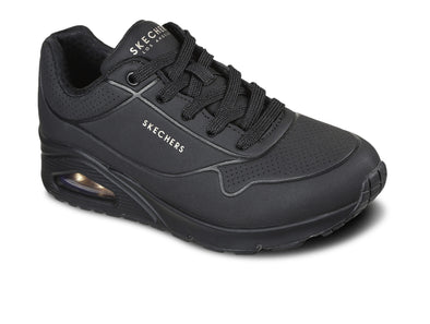 Skechers 73690 Uno-Stand On Air in Black upper view