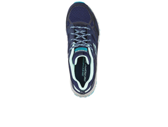 Skechers Hillcrest-Pure Escapade 149821 in Navy Turquoise top view