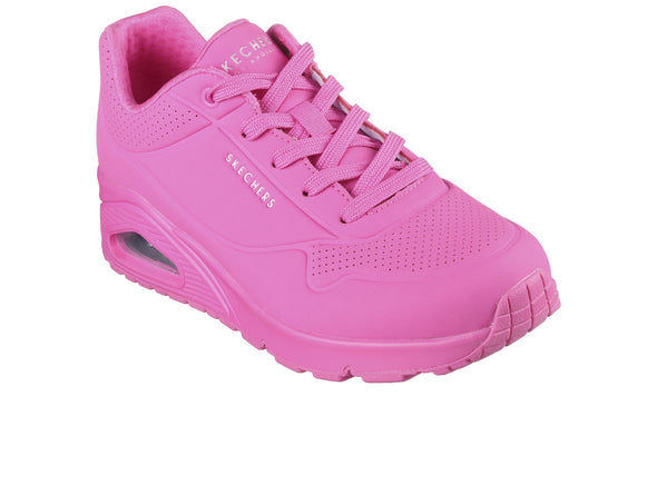 Skechers Street Uno Stand on Air 73690 in Hot Pink upper view