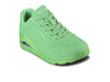 Skechers Street Uno Stand on Air 73690 in green upper view