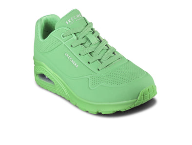 Skechers Street Uno Stand on Air 73690 in green upper view