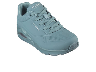 Skechers Uno Stand On Air 73690 in Teal Upper view