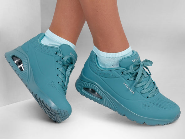 Skechers Uno Stand On Air 73690 in Teal model view