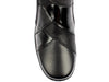 Softmode Clara 6474 - Black ankle boot with an inner and outer zip on a white background, top view