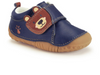 Startrite Bear Hug 0824-9 - Navy kids shoe with Bear face and paw print on a white background.