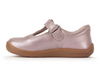 Startrite Eternal 0850-5 - Pearlised Blush t-bar shoe, hook and loop Velcro close on white background