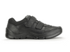 Startrite Rhino Warrior-8237-7 - Black school shoe with two Velcro straps