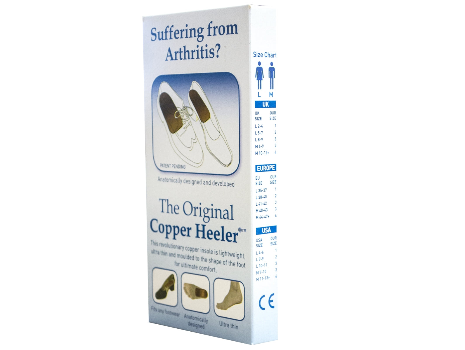 The Original Copper Heeler Copper insoles at Walsh Brothers Shoes