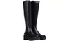 Unisa JABILO_STT_STN Scott - pair of Black knee high boots on a white background upper view