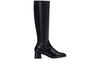 Unisa LAPES_F25_STT_STN - Black knee hight boot with square toe, low block heel 5 cm outer view