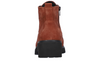 Waldlaufer 716807-195-057 H Luise - Rust suede laced ankle boot with a black sole on a white background back view