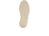 Waldläufer 927003-600-355 H-Carla - Dark Brown Nougat laced sneaker with a side zip on a white sole on a light cream sole on a white  background sole view