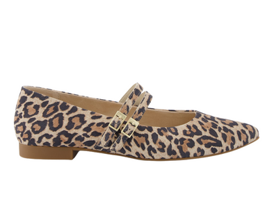 Paul Green 1022-207 Ballerina - Leopard Print