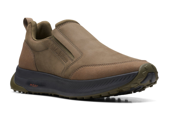 Clarks ATL Trail Moc in Olive upper view