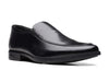 Clarks Howard Edge in Black Leather upper view