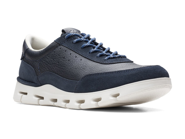 Clarks Nature X One in Navy Combi upper view