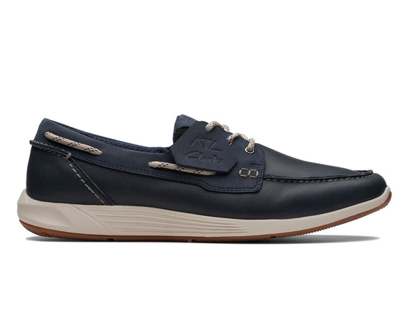 Clarks ATL Sail Go in Navy outer view