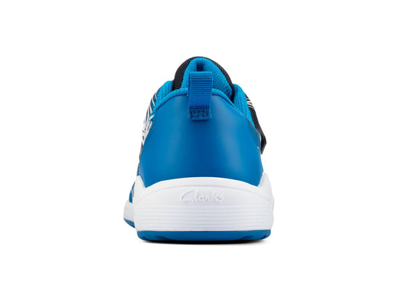 Clarks Aeon Pace K in Navy Combi Back view