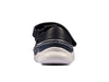 Clarks Crest Sky T in Navy Leather Back view