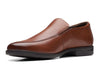 Clarks Howard Edge in British Tan Leather Side view